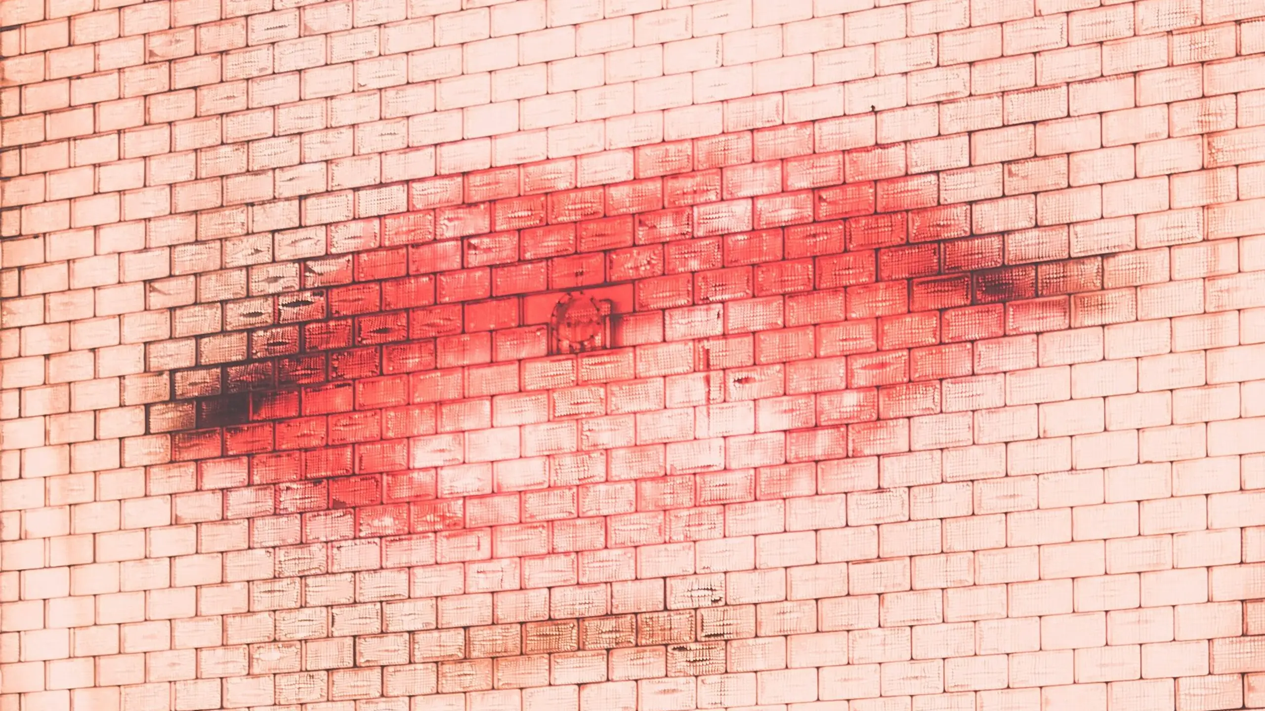 The image of lips displayed on a big wall screen